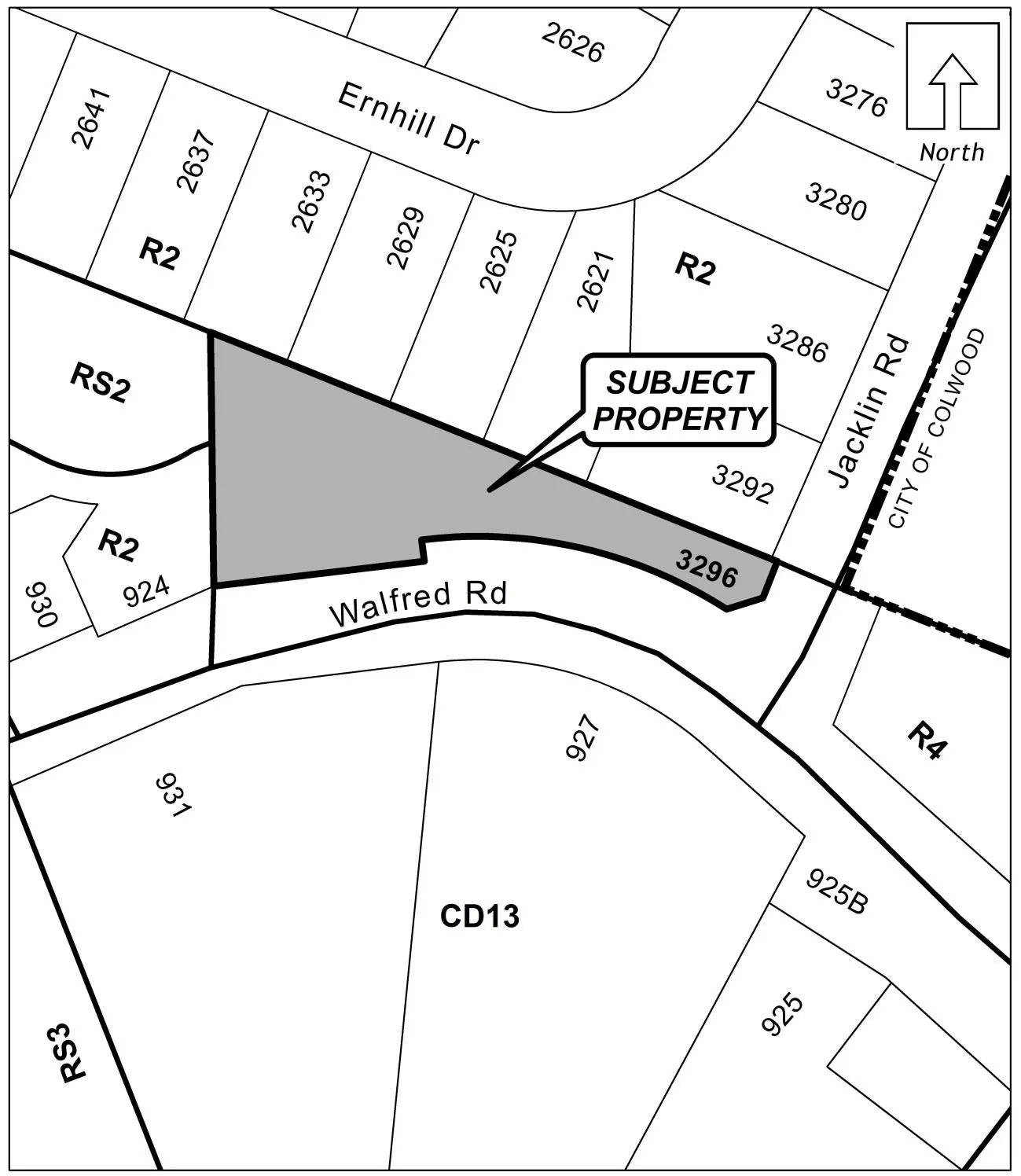 Where it is: 3296 Jacklin Road variances
