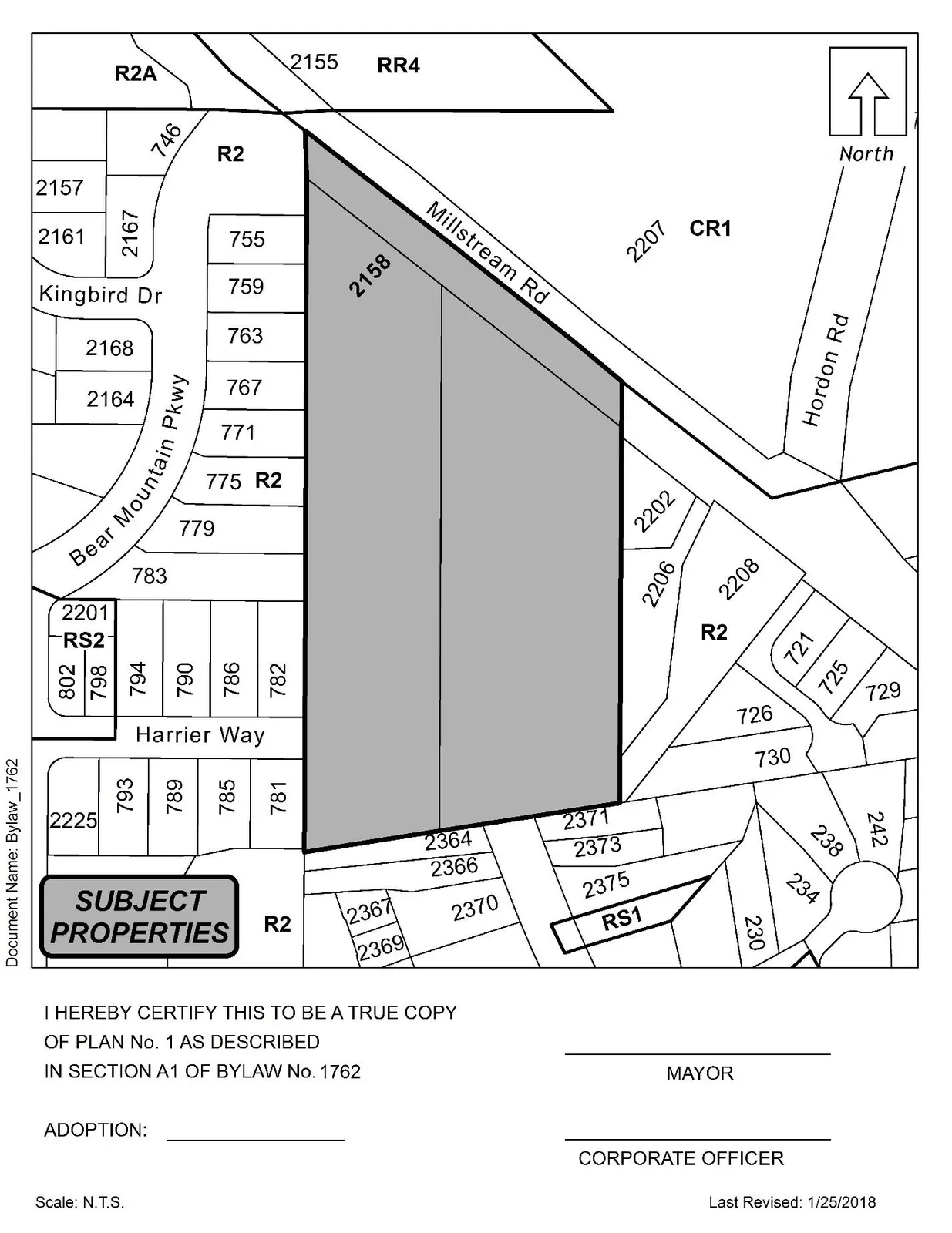 Bylaw No. 1762, 2158 Millstream Road — Page 2 of 2