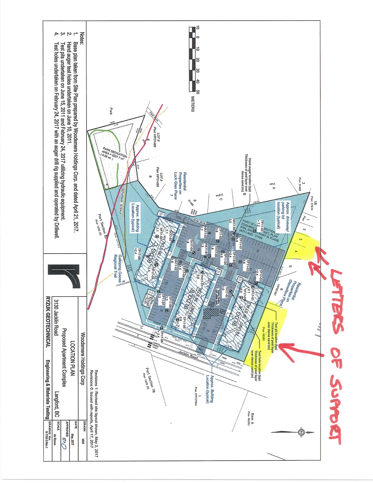 Appendix A — Site grading/contour detail (plan continuation)