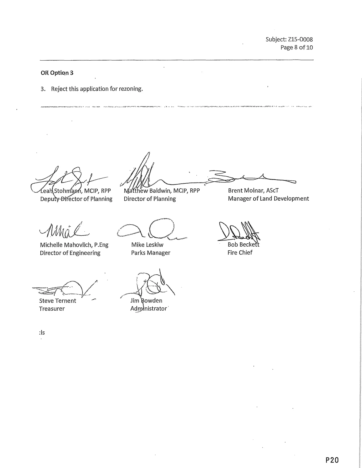 Appendix A — Rezoning Bylaw Amendment map / plan (scale N.T.S., Last Revised: 4/21/2015)