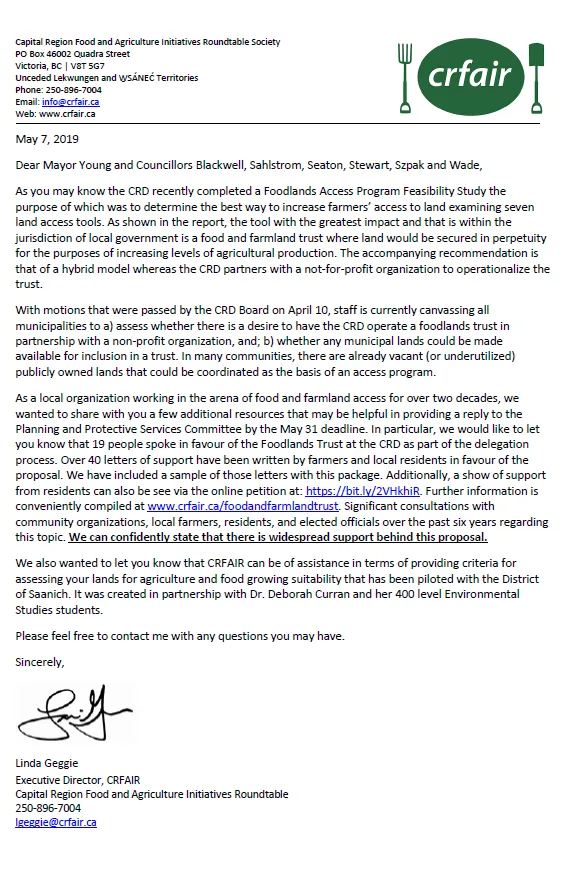 CRD Regional Foodland Access Program — page 36 of 37 (scanned document page)