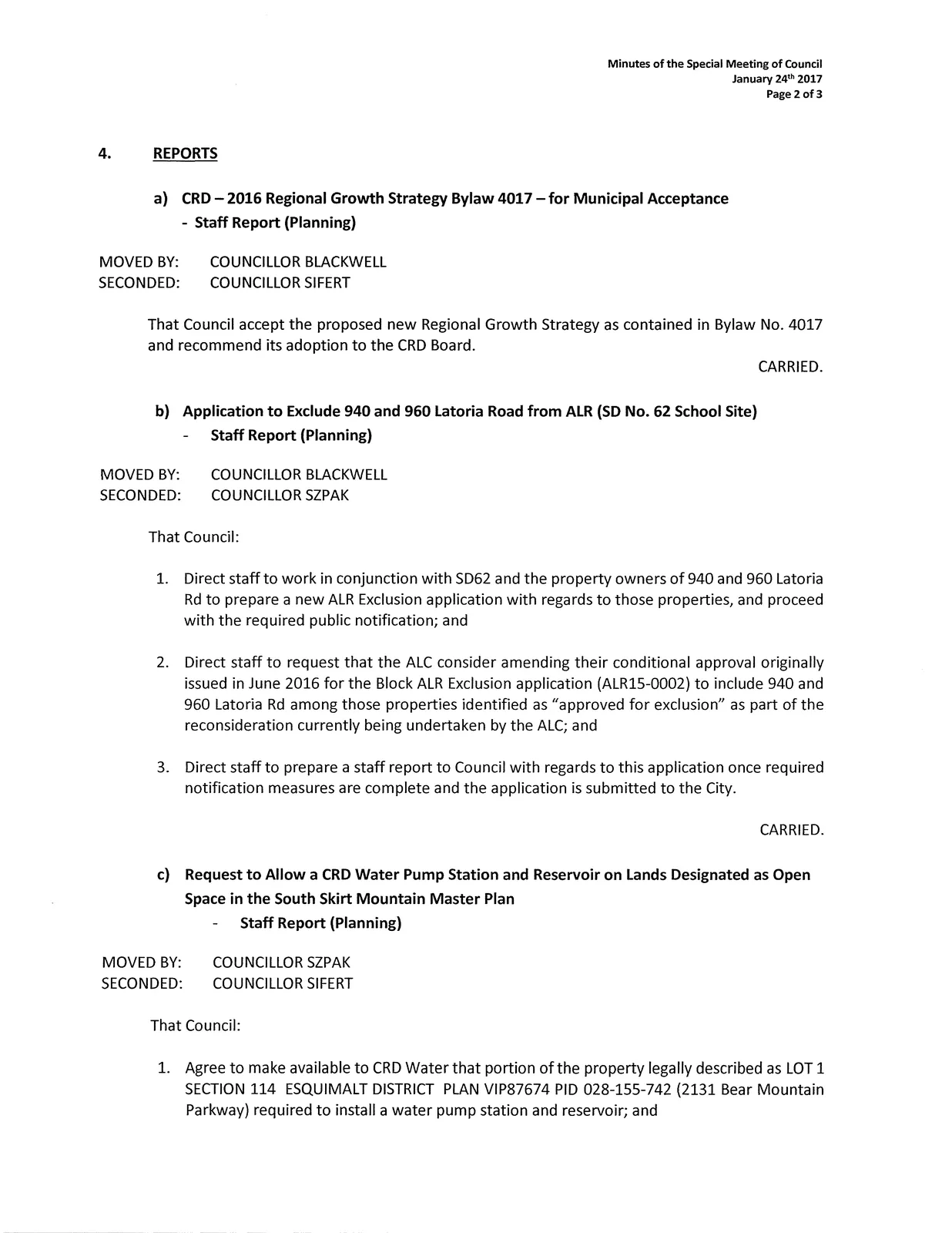 scanned page 2 of the minutes
