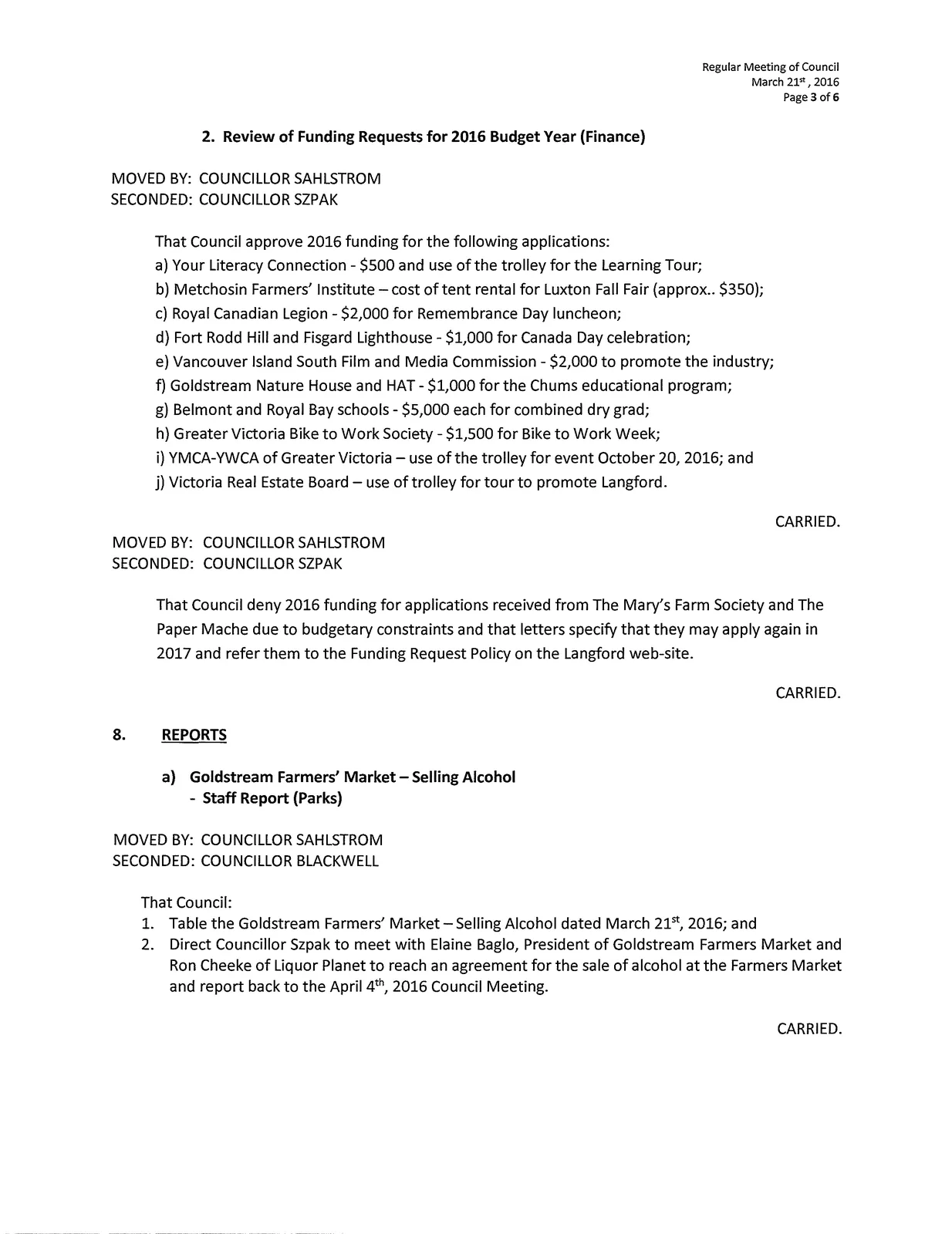 Page 3 of minutes