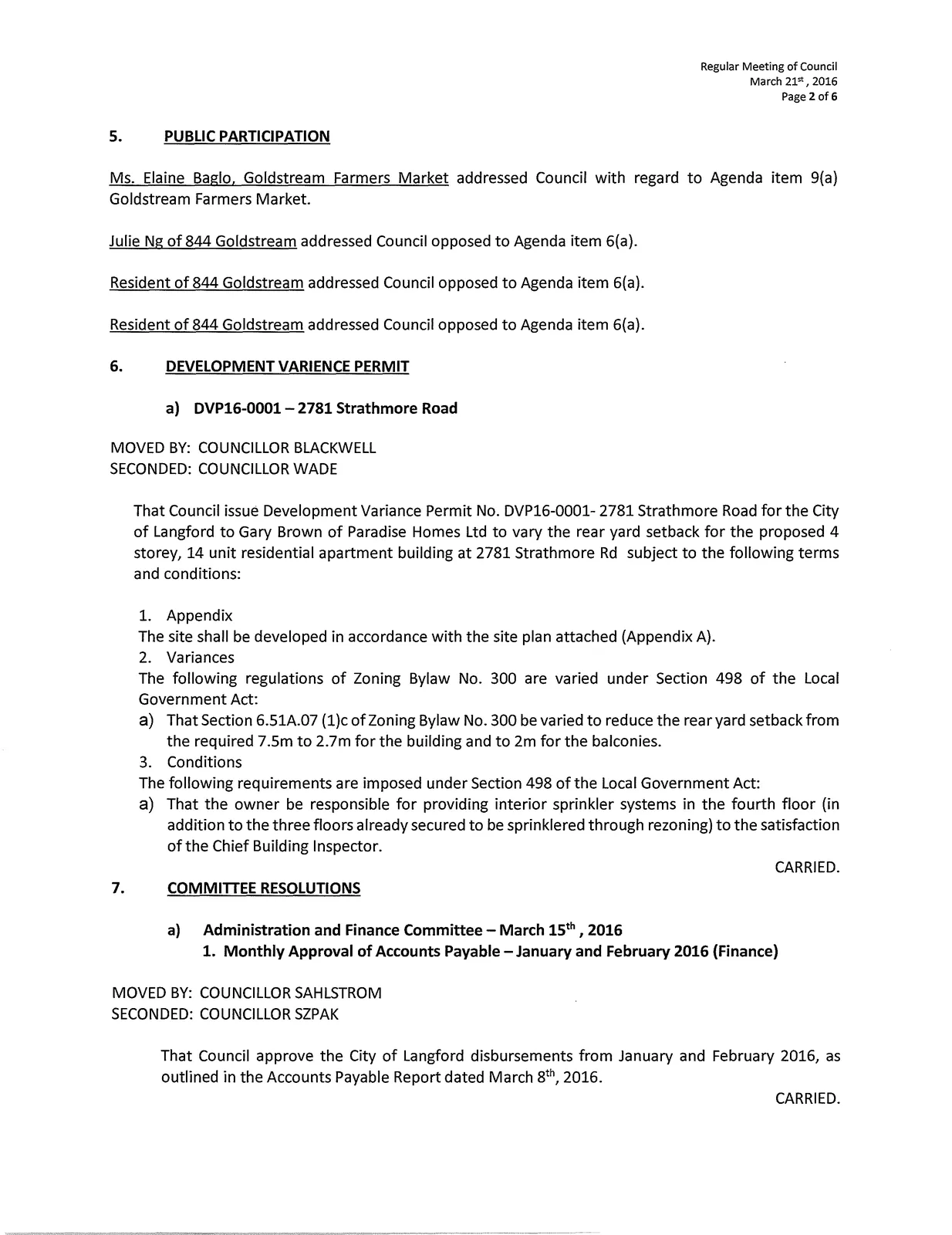 Page 2 of minutes