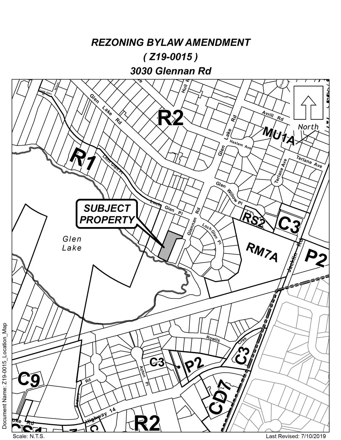 Subject Property Location map