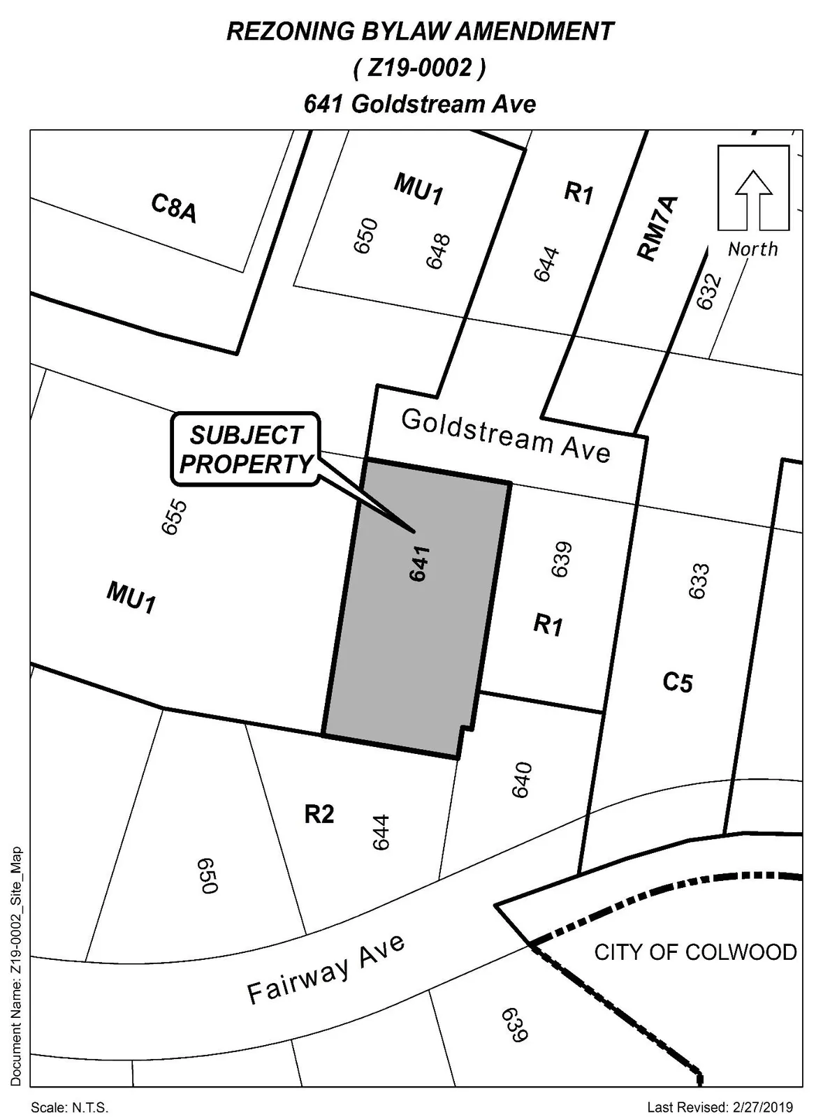 Proposed layout