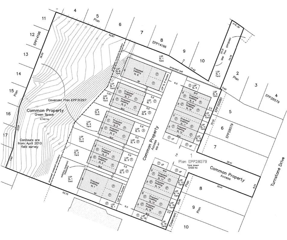 Appendix A – Site Plan (site plan diagram showing proposed lots and non-disturbance boundary)