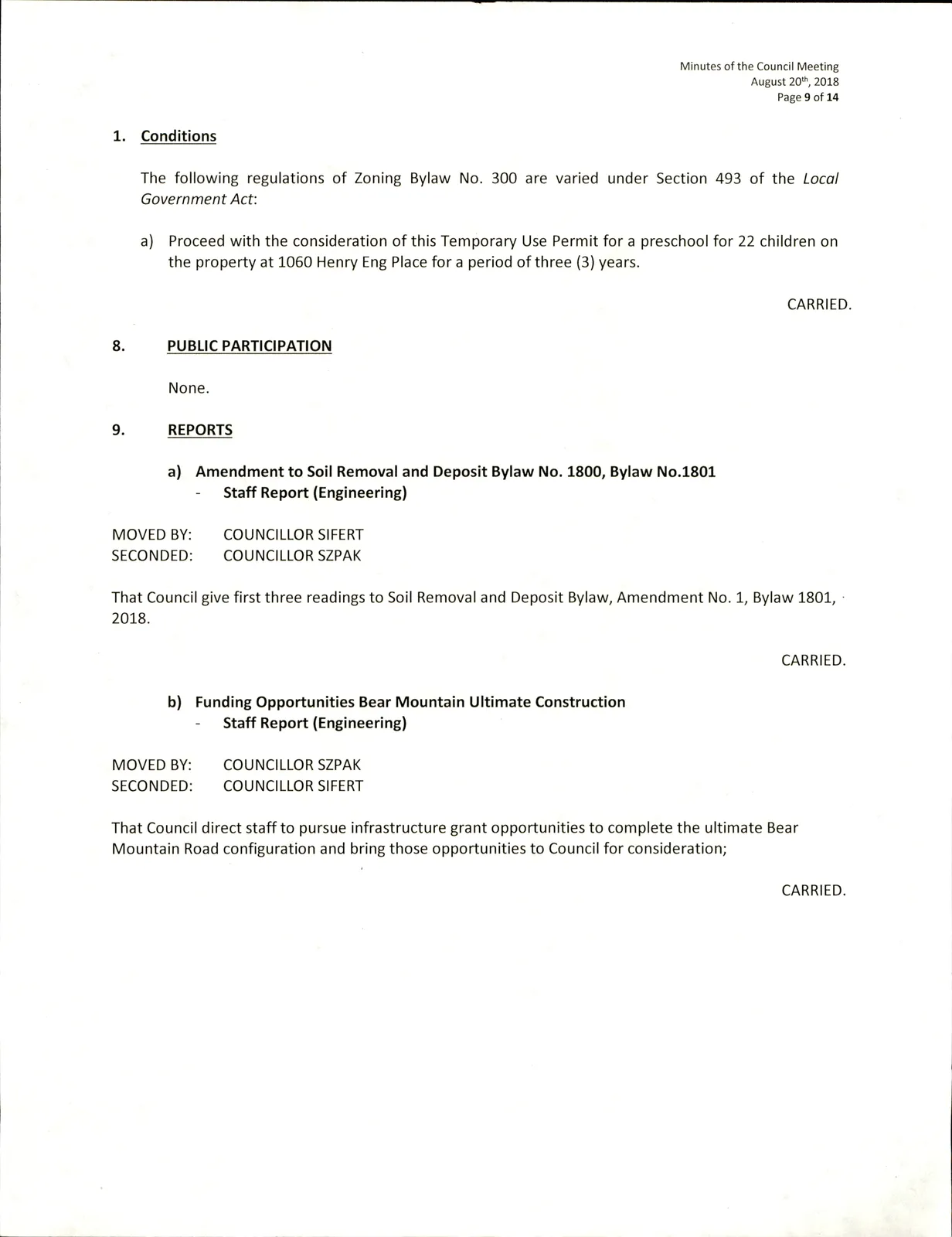 Reports continued — Renewal of Access Agreement, Mutual Aid Contract, Encroachments