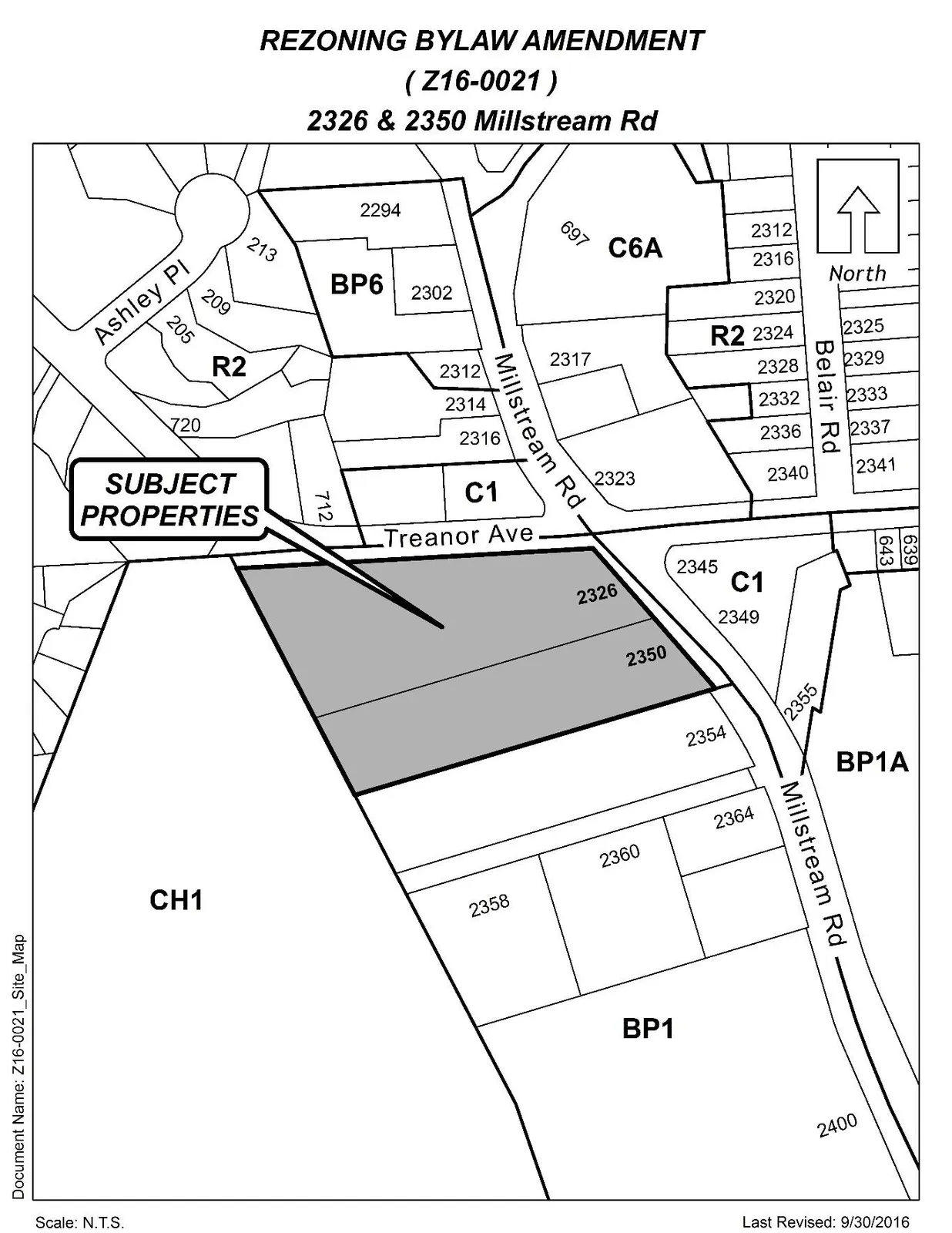 Appendix B page for 2326 & 2350 Millstream Road, Z16-0021