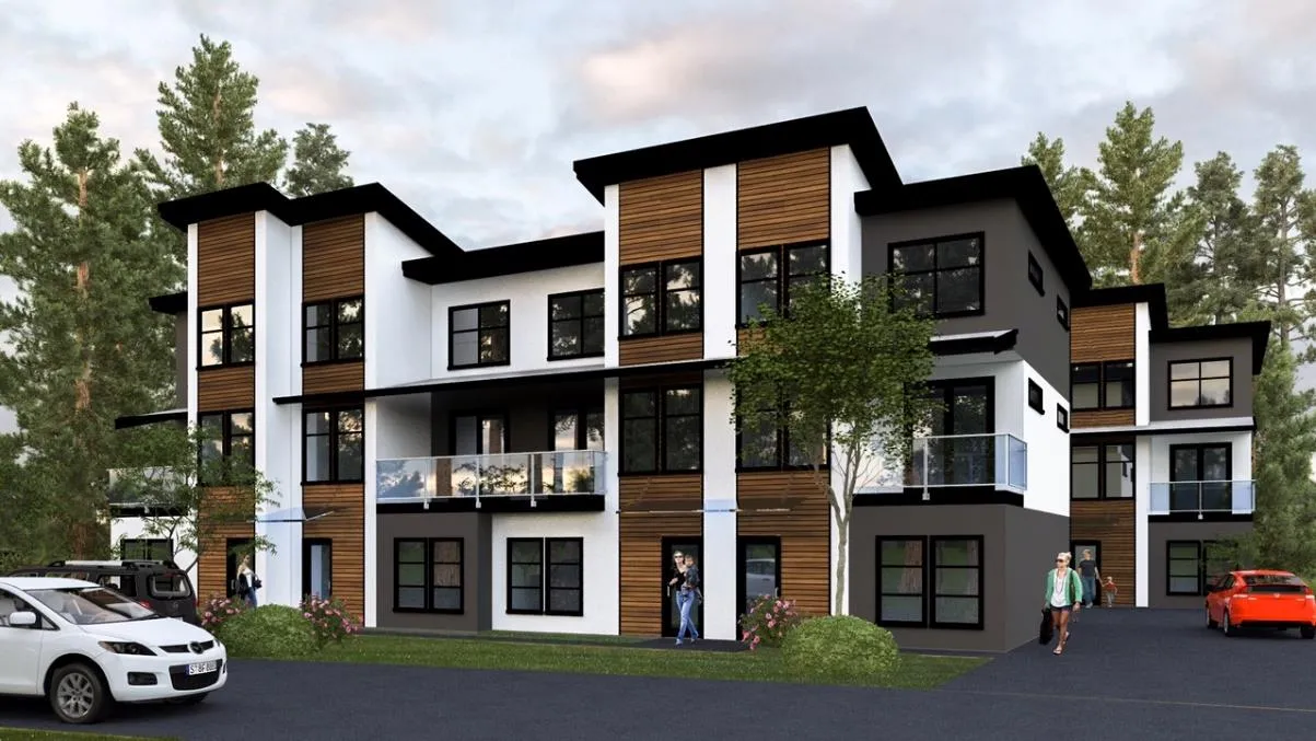Proposed front elevation rendering facing Hoylake Avenue