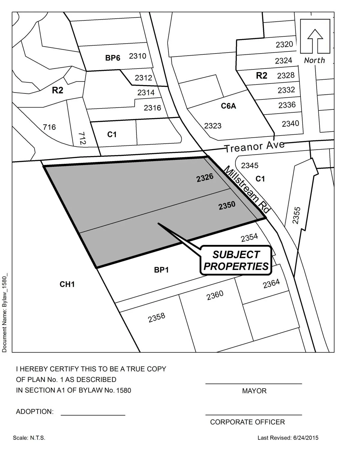 Schedule A map (page 3 of 4)