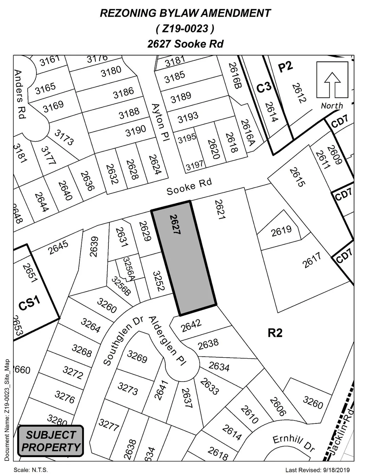 Subject property map