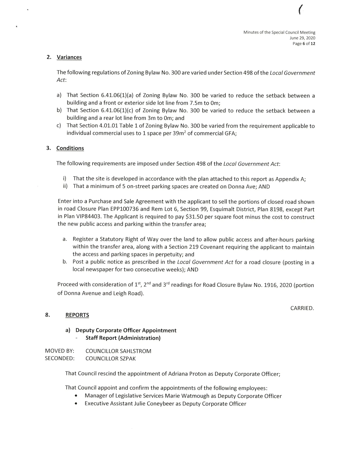 Scanned page - Bylaws adoption motions