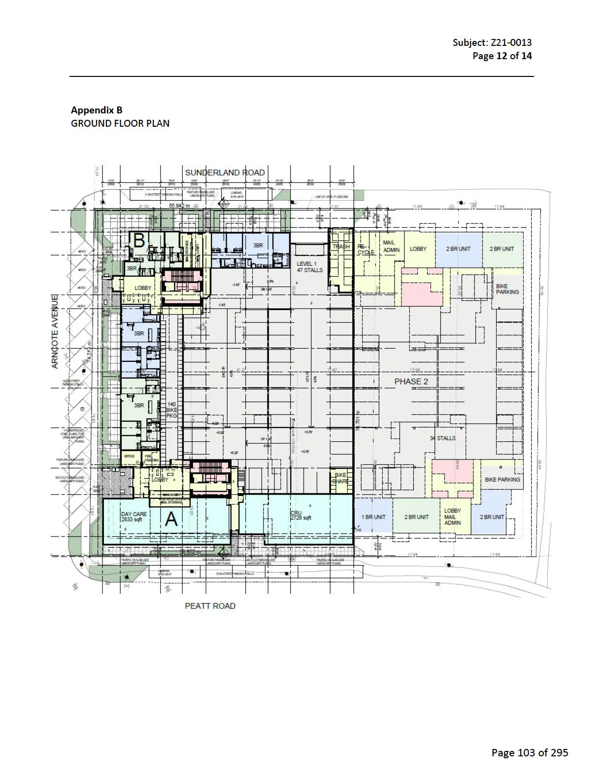 Proposed layout