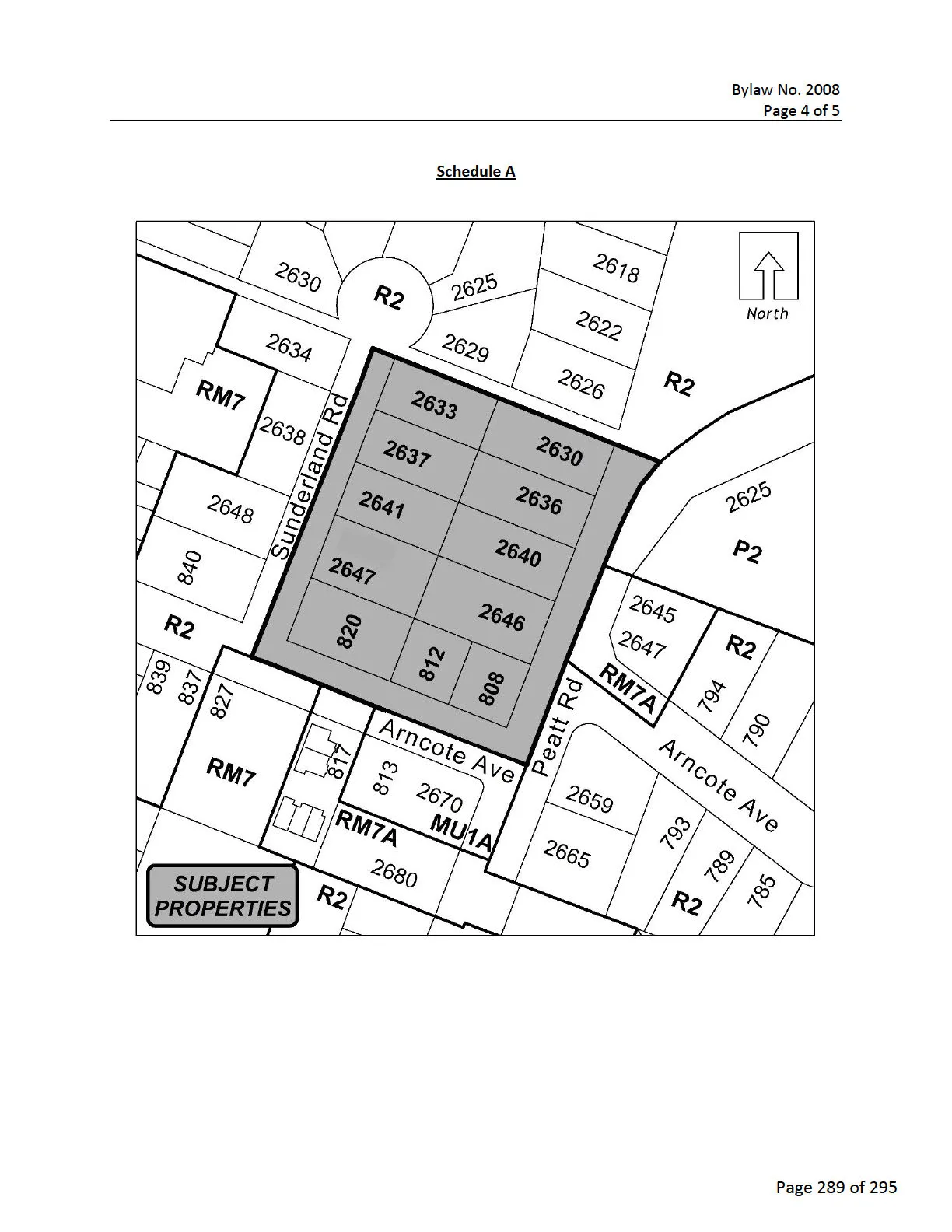 Plan No. 1 showing shaded portions referenced in clause A.1