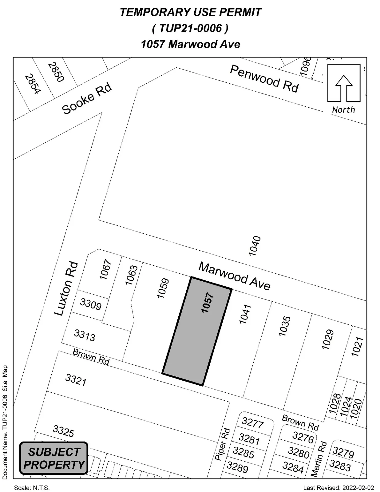 Subject property map