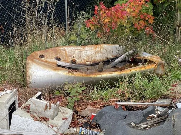 Stock Pile — Storage tank (north) — Hazardous Material: Possible hydrocarbons