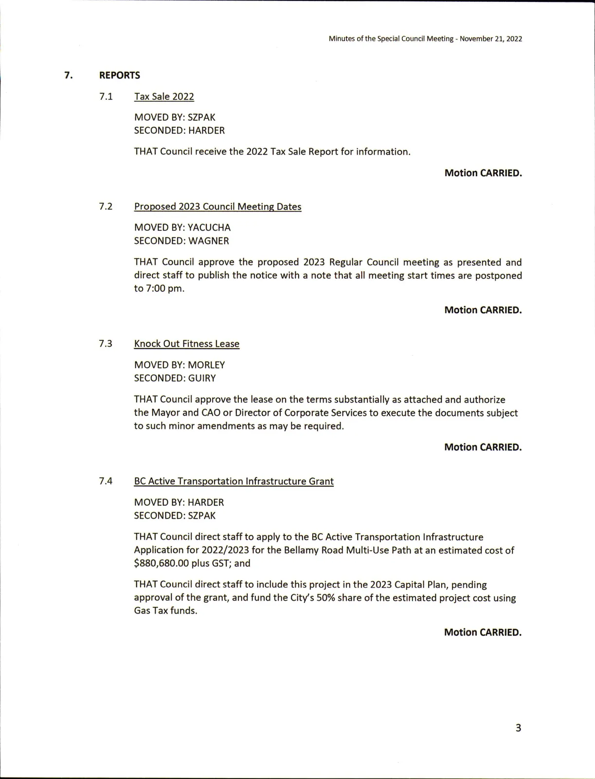 Page scan of reports