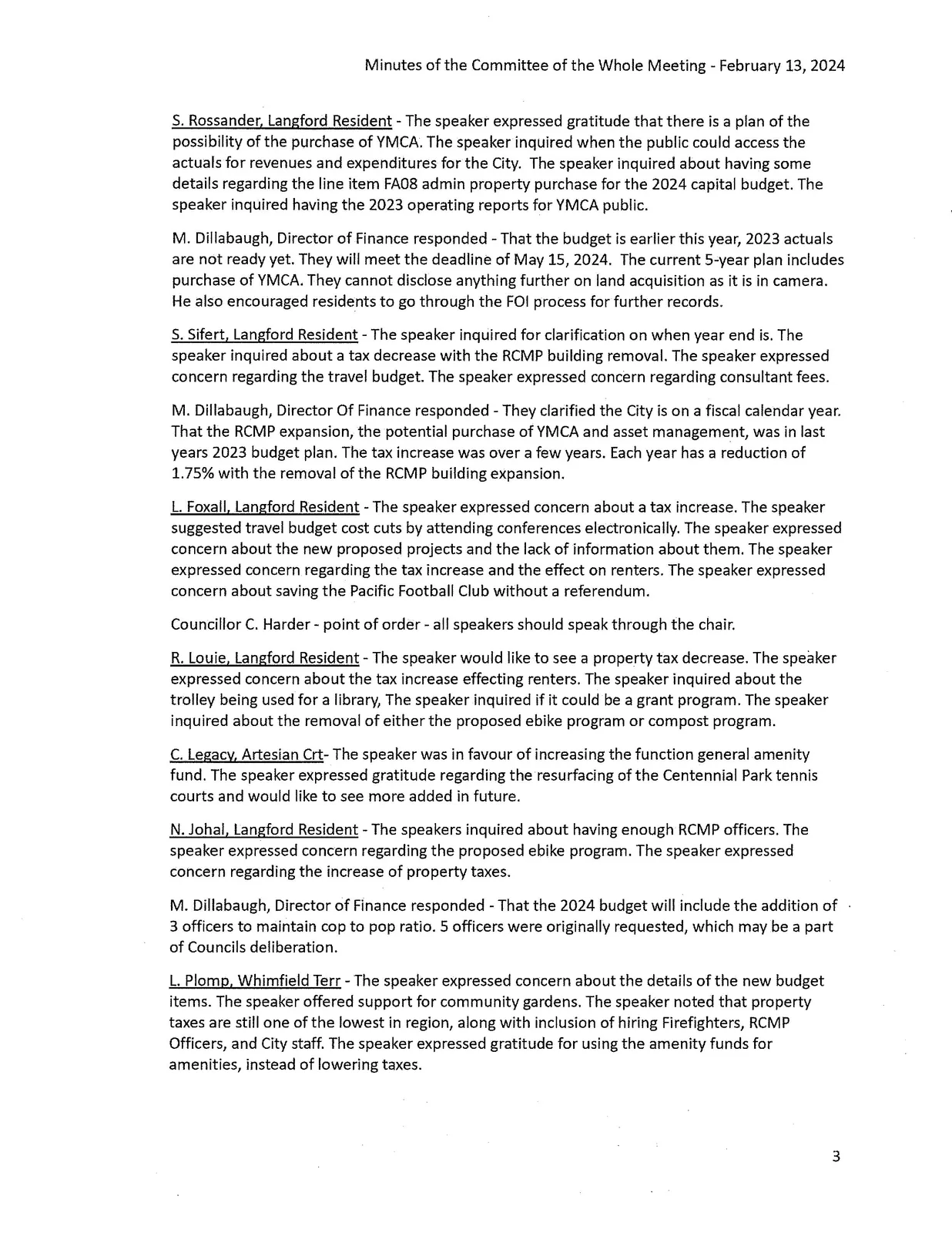 Page 3 - public participation continued