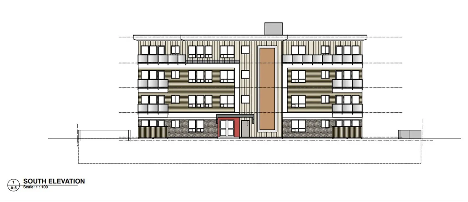 Ground-oriented unit access diagram / rendering