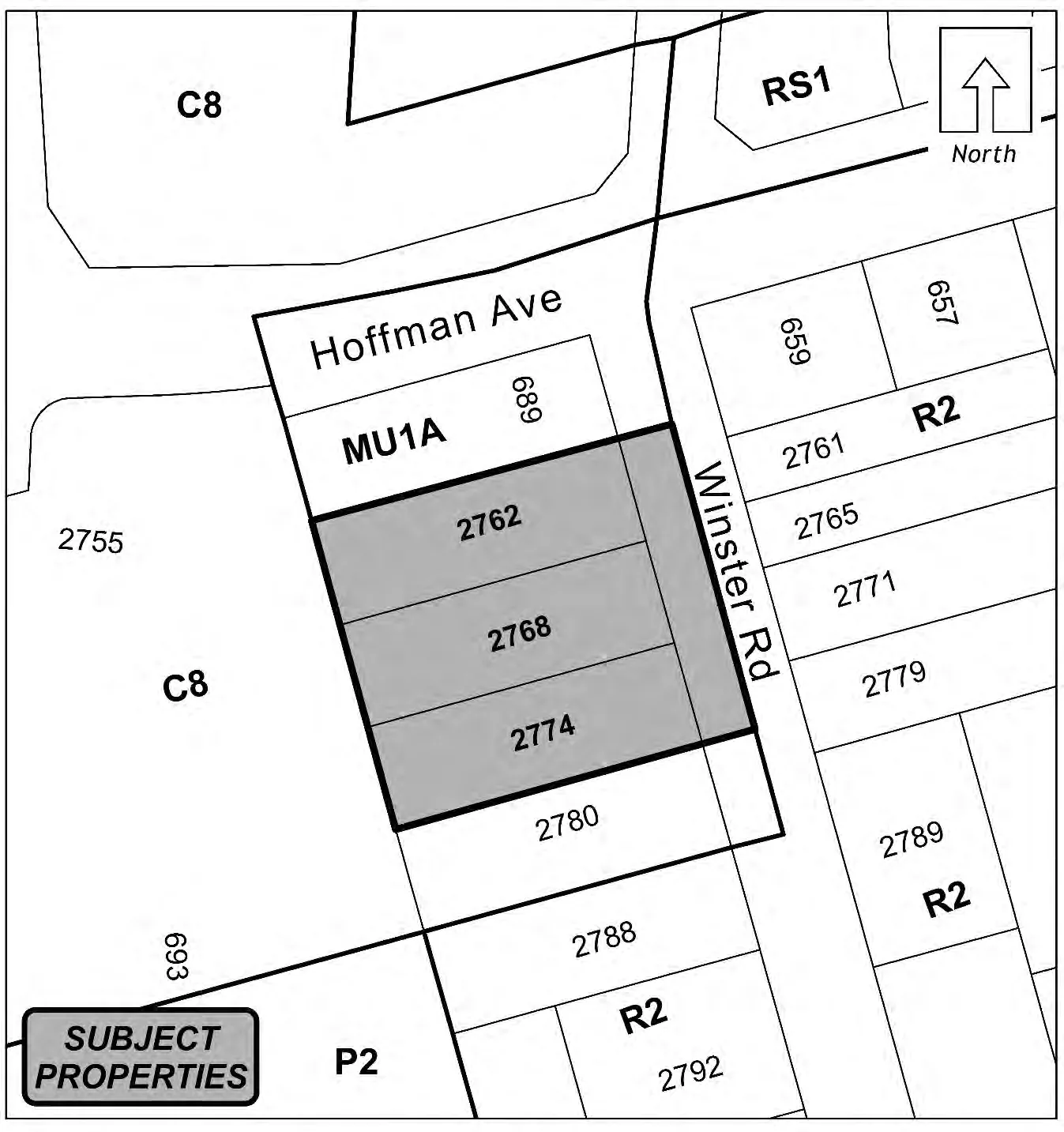 Schedule A plan/map