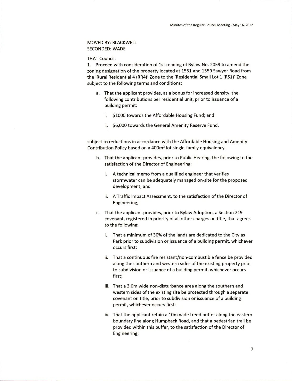 Scanned page of minutes (page 7)