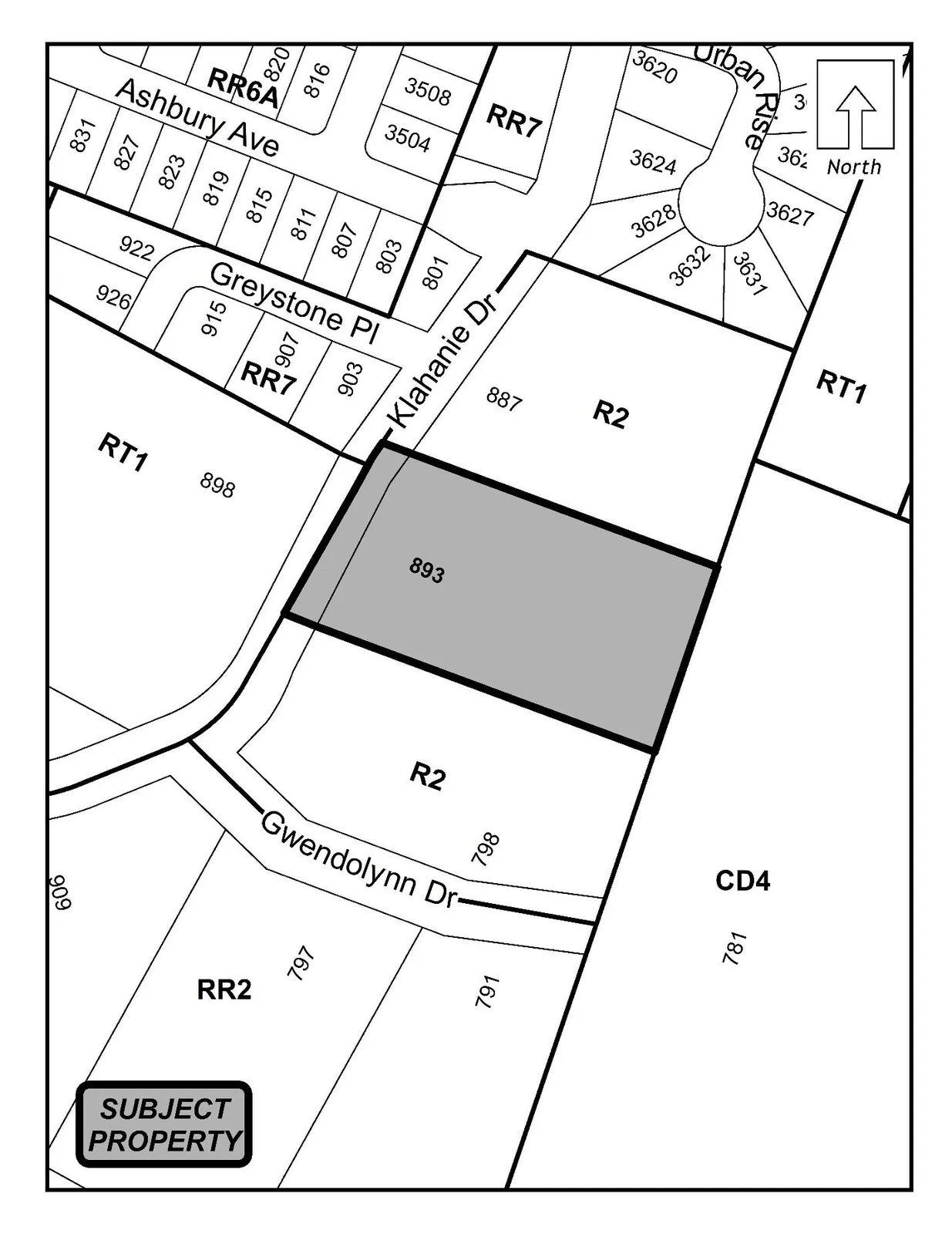 Photo showing northern portion and approximate road access