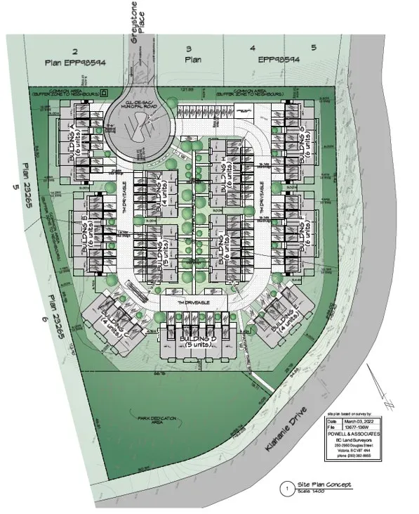 Additional site diagram/graphic related to tree retention and site layout