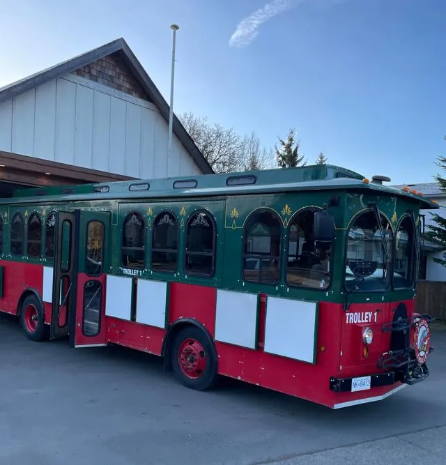 Trolley #1 shown at the City’s Trolley Hall