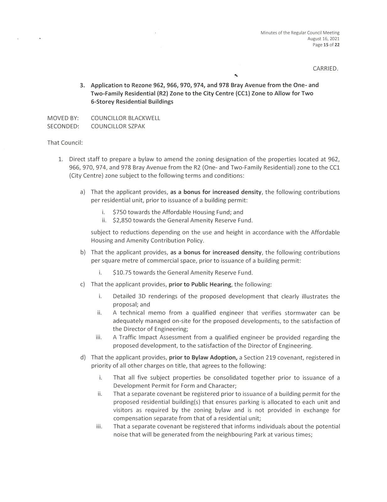 Council meeting minutes page 15