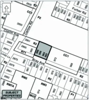 Plan showing portion of 2207 Millstream Road shaded