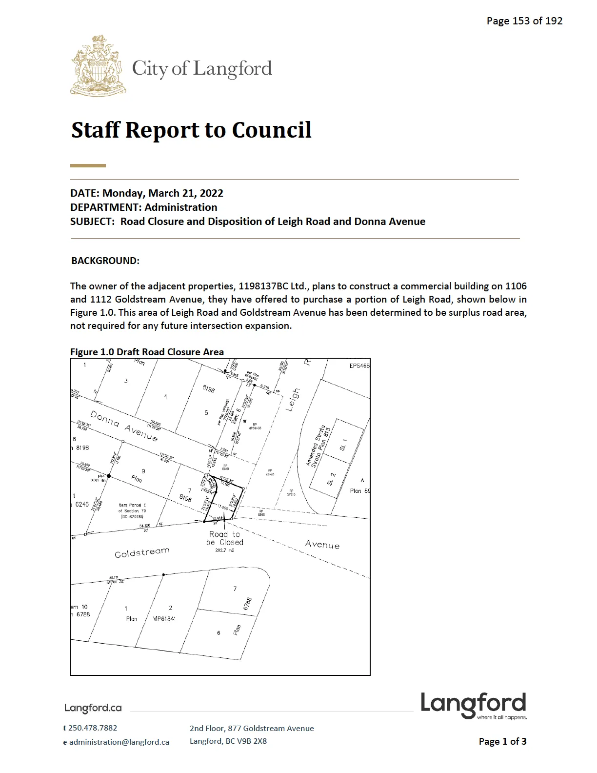 Proposed layout: Leigh Road closure at Donna Avenue