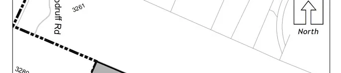 Detailed map inset of 3301 Woodruff Road