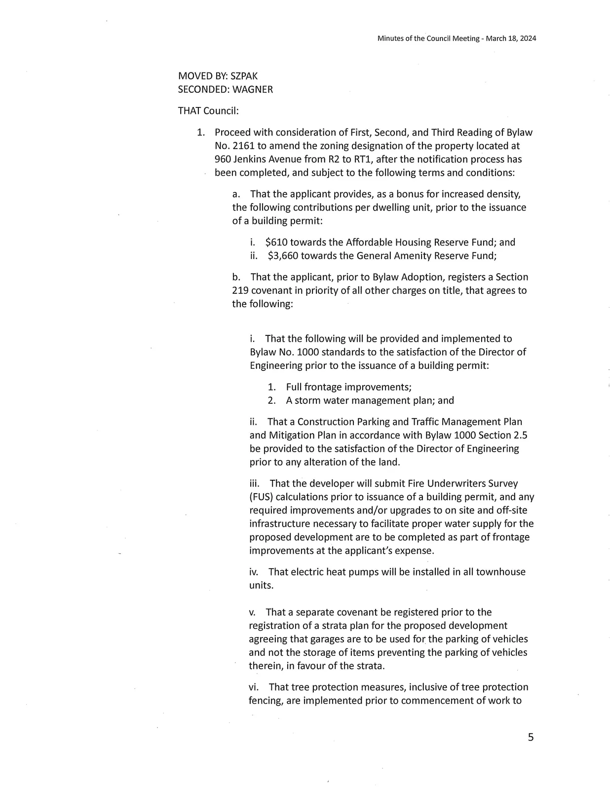 Scan of page 5 — reports and bylaws start