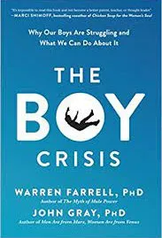 Slide titled "The Boy/Man Crisis" with accompanying bullet points