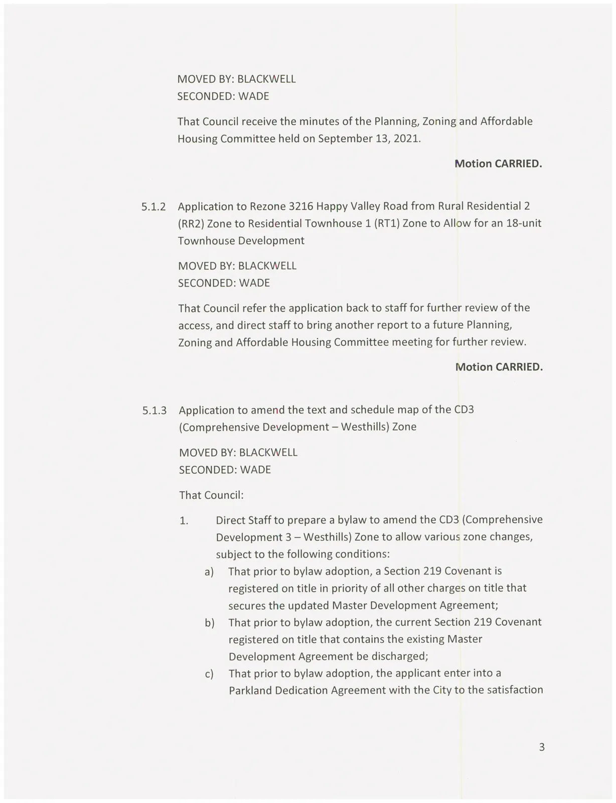 Council minutes page 3