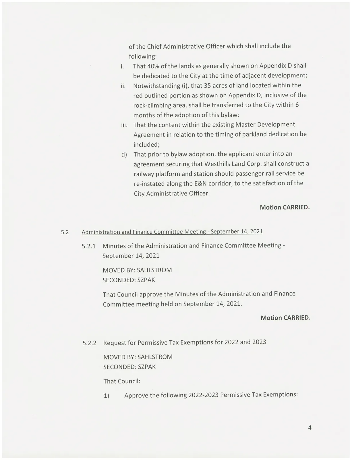 Council minutes page 4