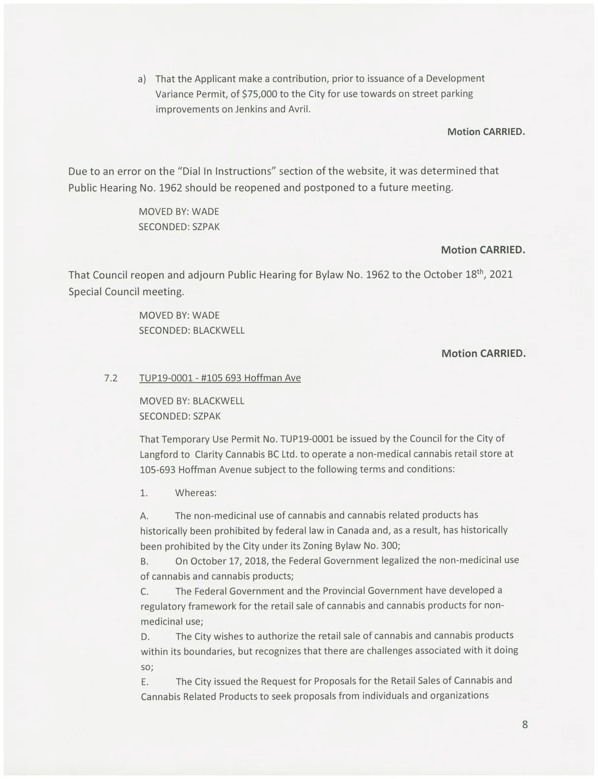 Council minutes page 8