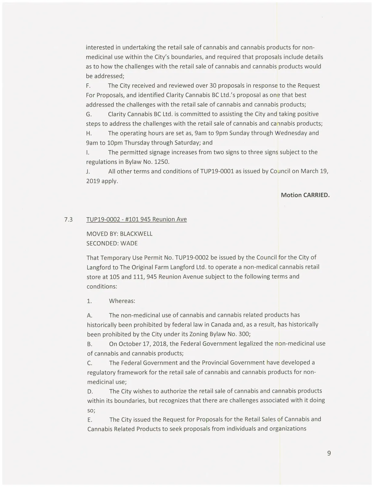 Council minutes page 9