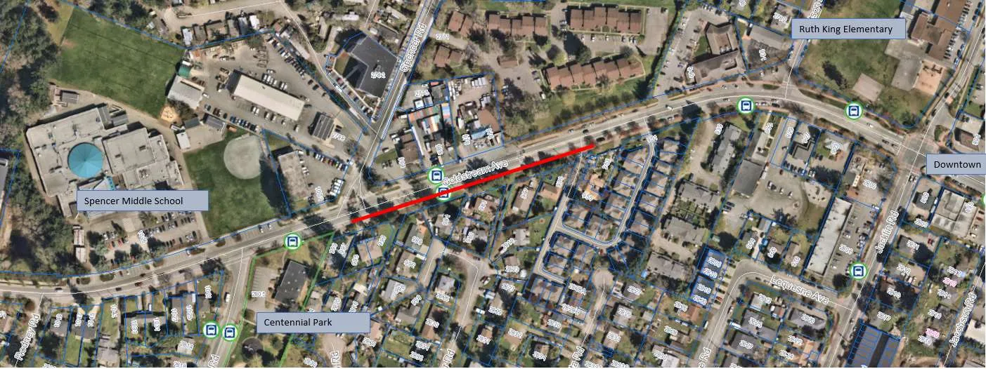 Where it is: Sidewalk infill project priorities