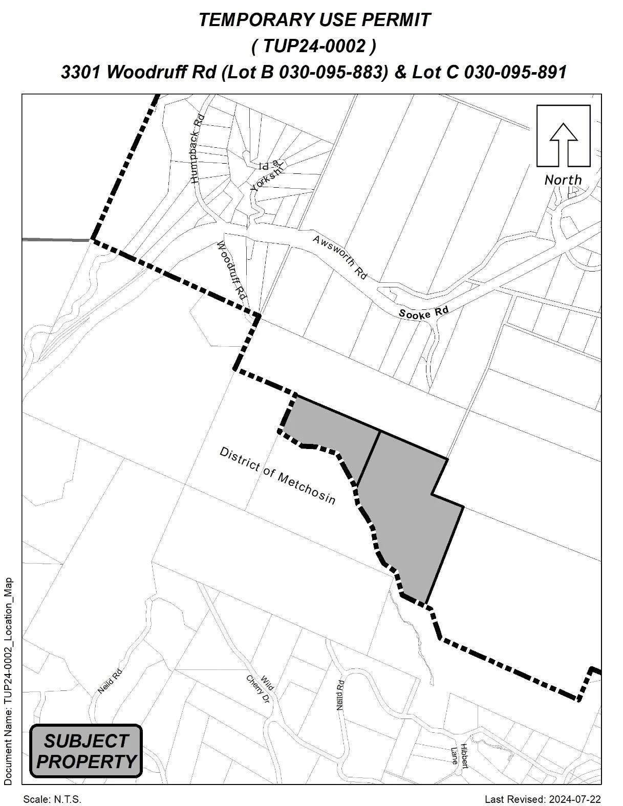 Site plan / Figure 4: Proposed site plan at 3301 Woodruff Road