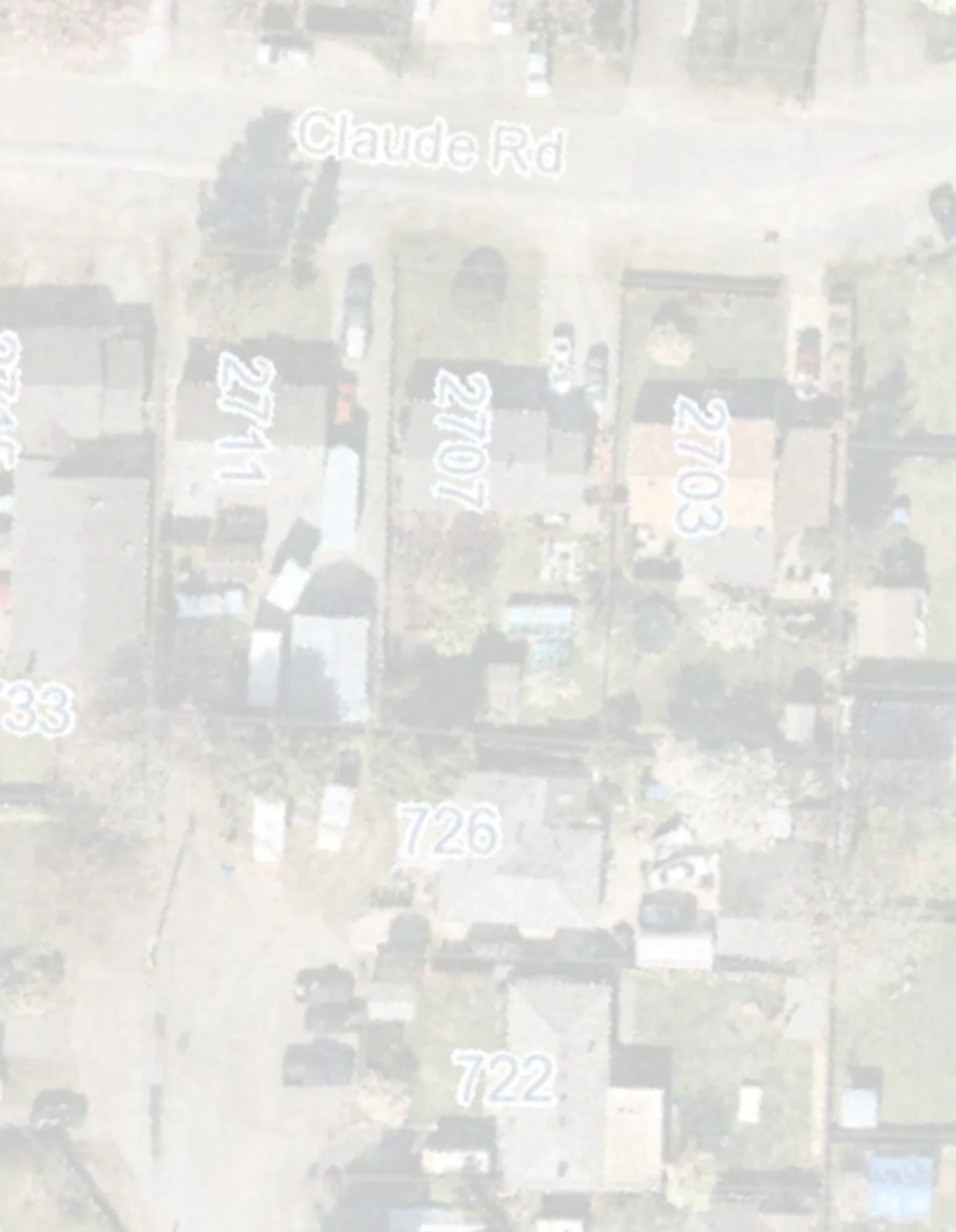 Site plan — overall site layout showing Claude Road, Percy Place, vehicular access, ramp to parkade