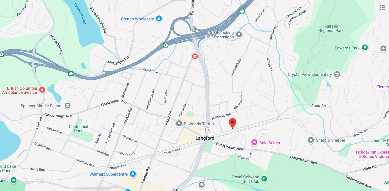 General location map - Central Langford