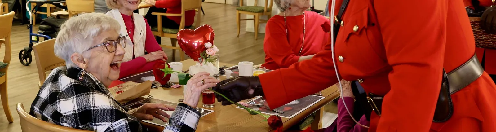 Valentines Day delivery to seniors photo