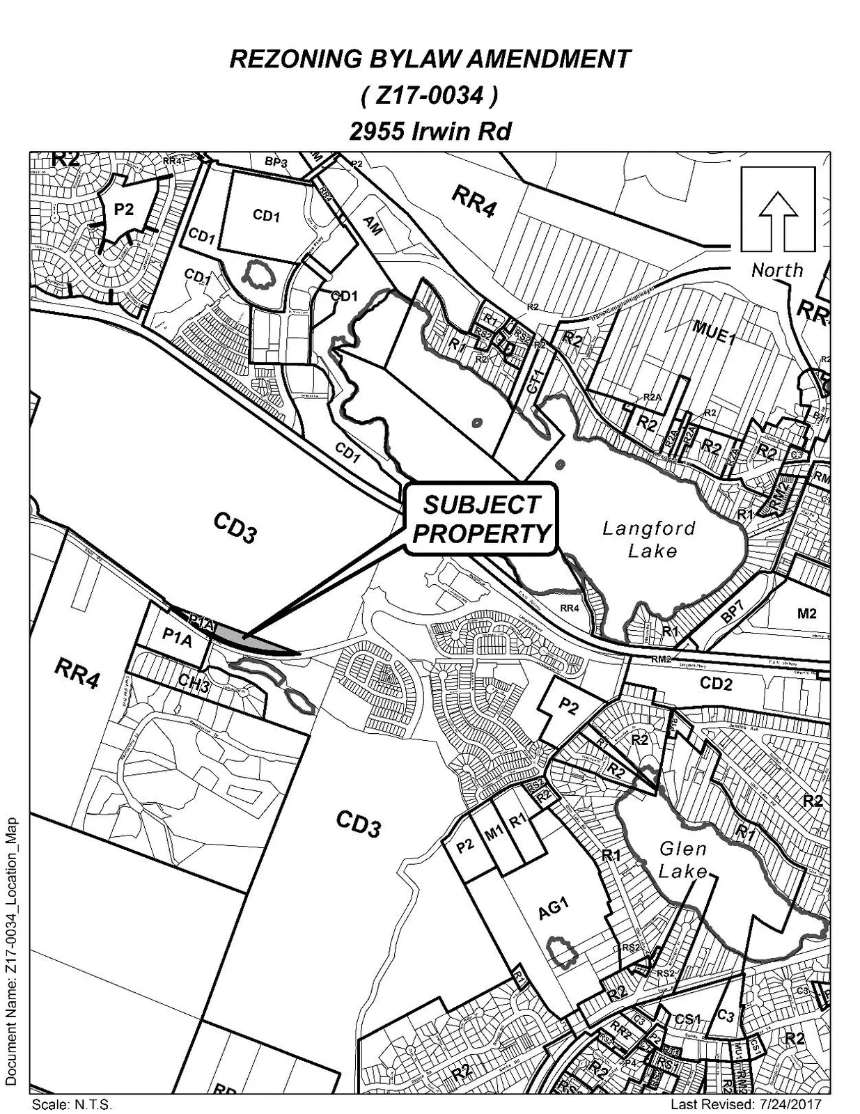 Location map for 2955 Irwin Road