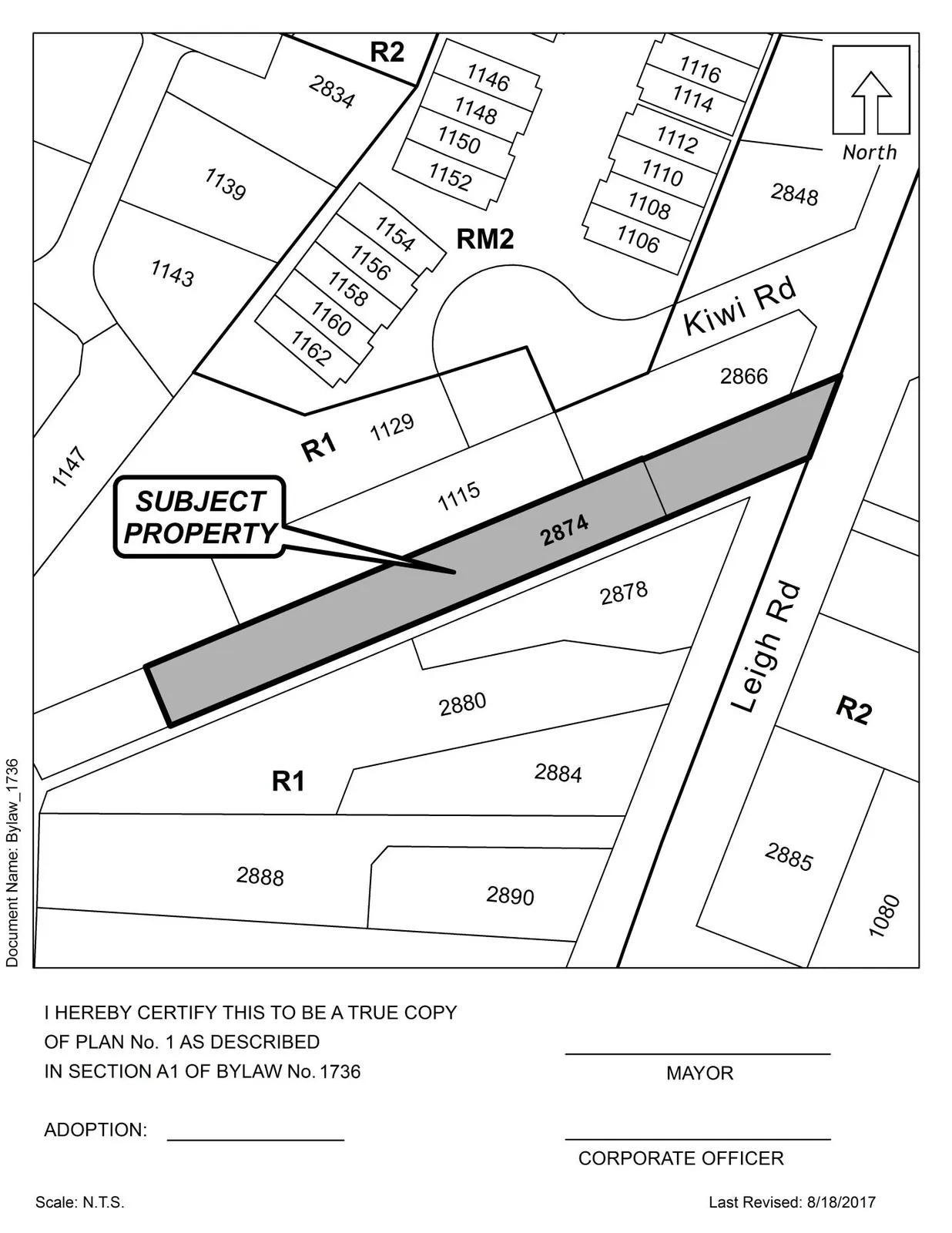 Proposed layout: 2874 Leigh Road secondary suite