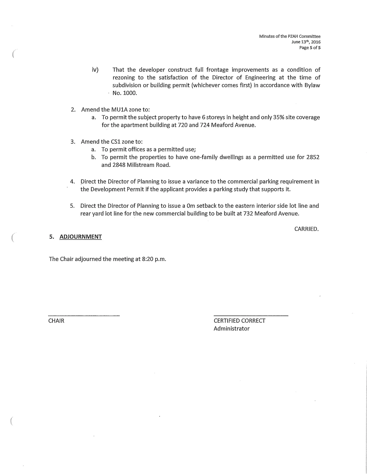Continuation of minutes (page image)