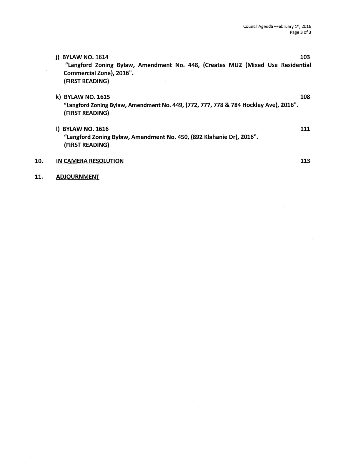 Agenda page 3