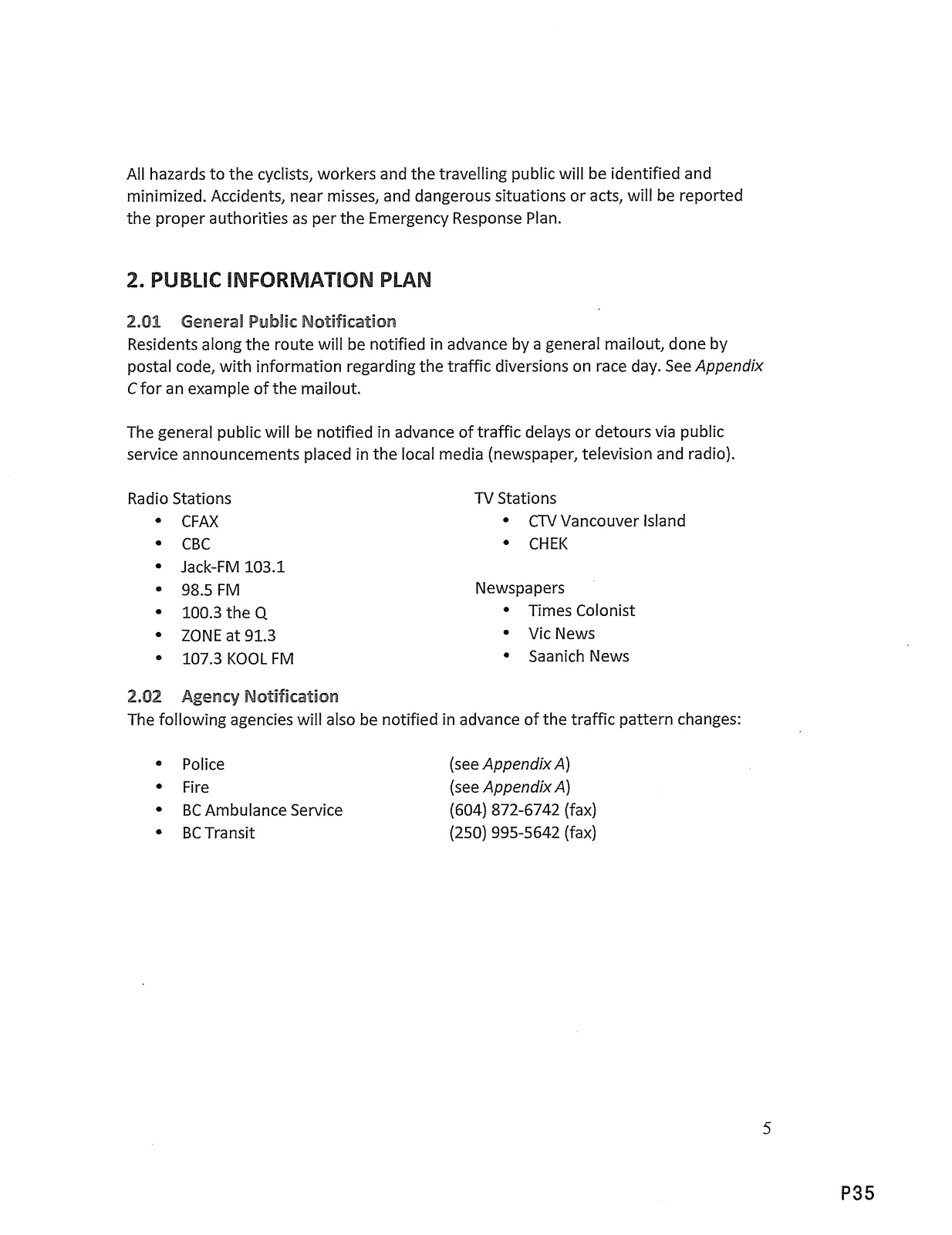 Public Information Plan page image