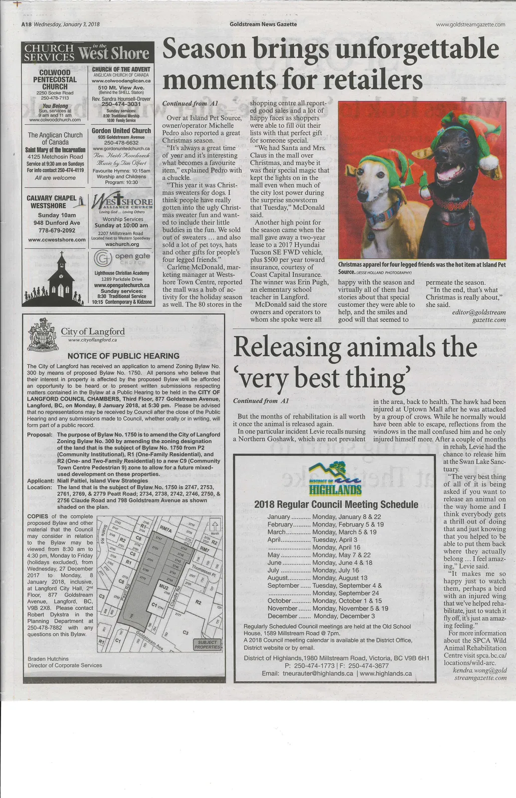 Christmas apparel for pets at Island Pet Source (photo)
